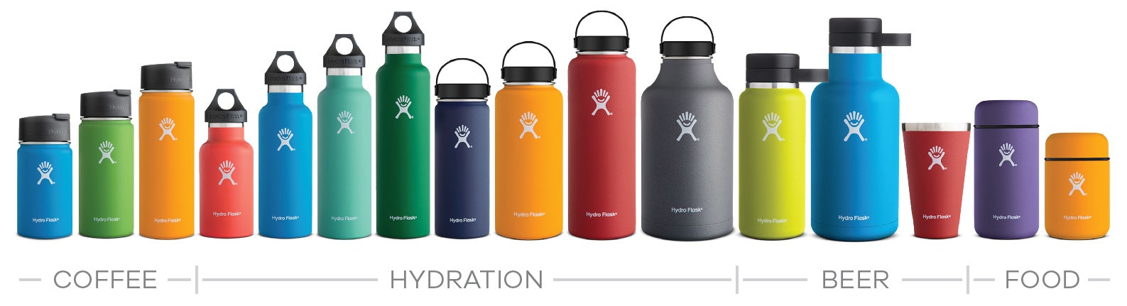 hydro flask all sizes